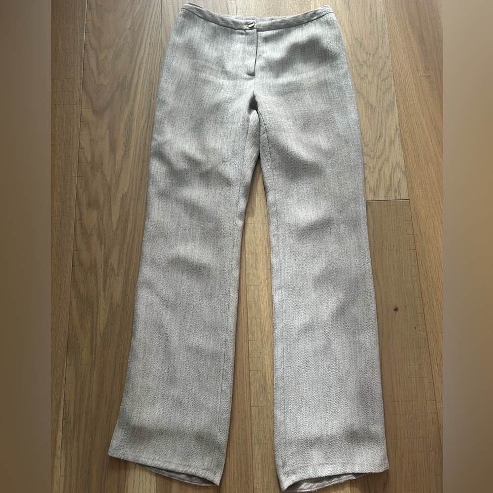 Vintage Bloomingdale’s Women’s Dress Pants Herringbone Straight Leg